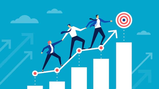 logro metas equipo negocios corriendo apuntar companeros trabajo ayudandose mutuamente lograr metas 461812 122